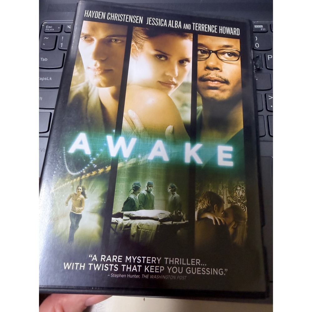 Awake DVD Hayden Christensen Jessica Alba Mystery Thriller Widescreen R Rated